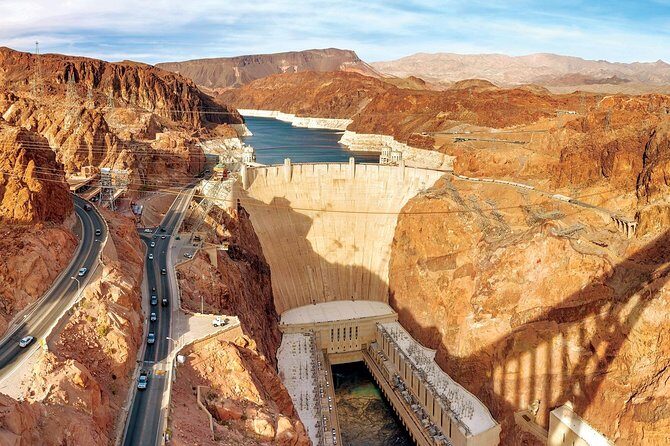 Hoover Dam Highlights Tour from Las Vegas, WiFi - First Stop: The Walk-Up Overlook on the Memorial Bridge