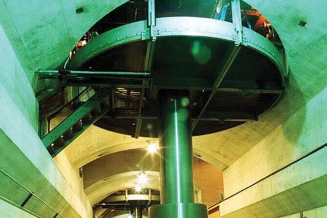 Hoover Dam Power Plant tour - Entering Hoover Dam’s power plant 530 feet down