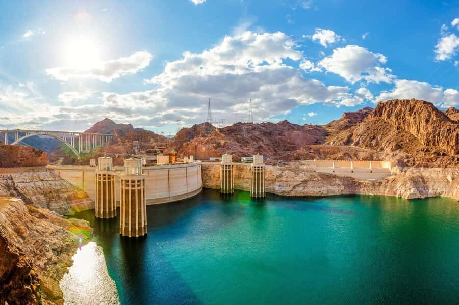 Las Vegas to Hoover Dam, The Express Experience - Observation Deck time: getting angles for Lake Mead and the dam face